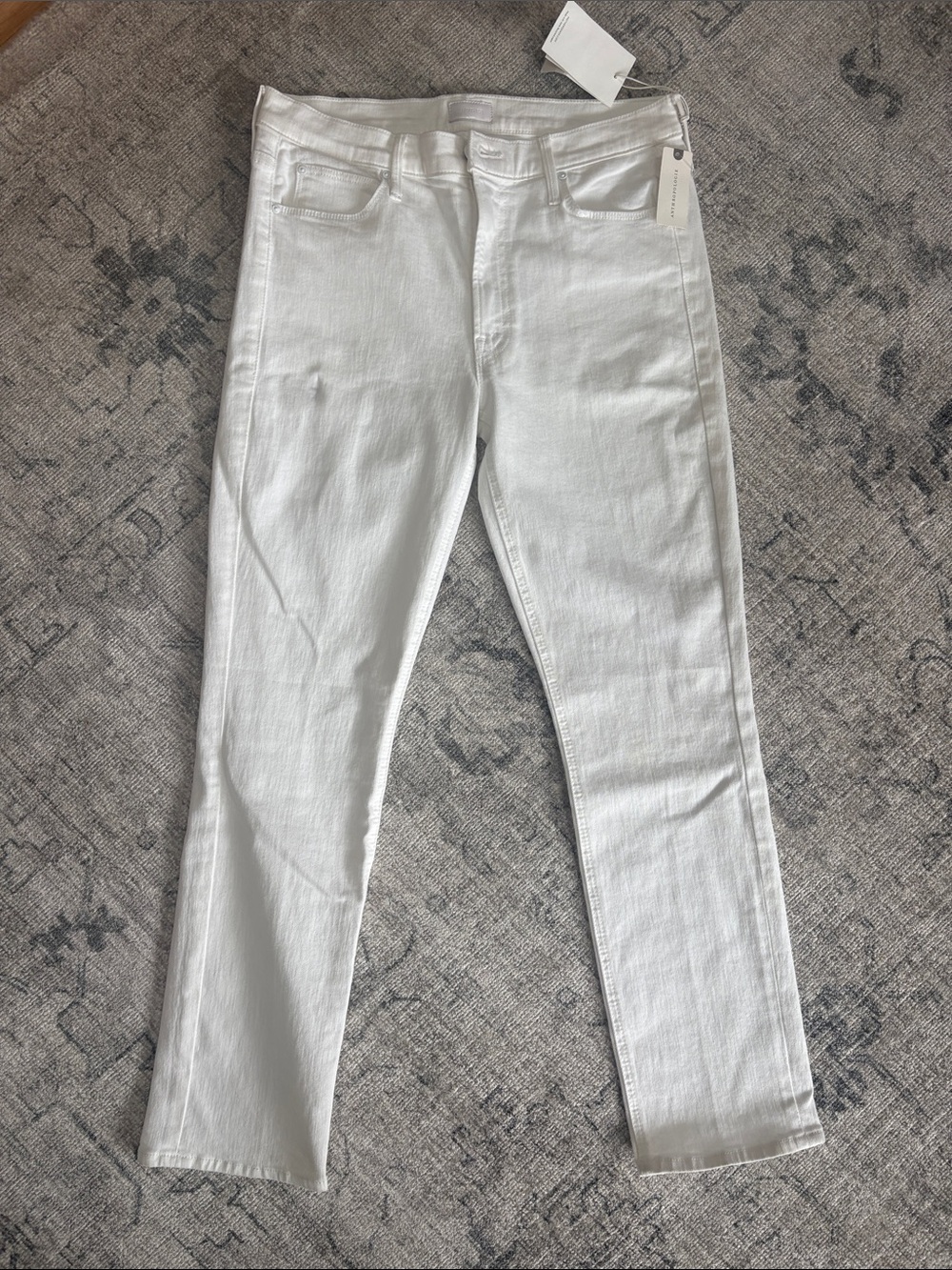 MOTHER White Denim Jeans